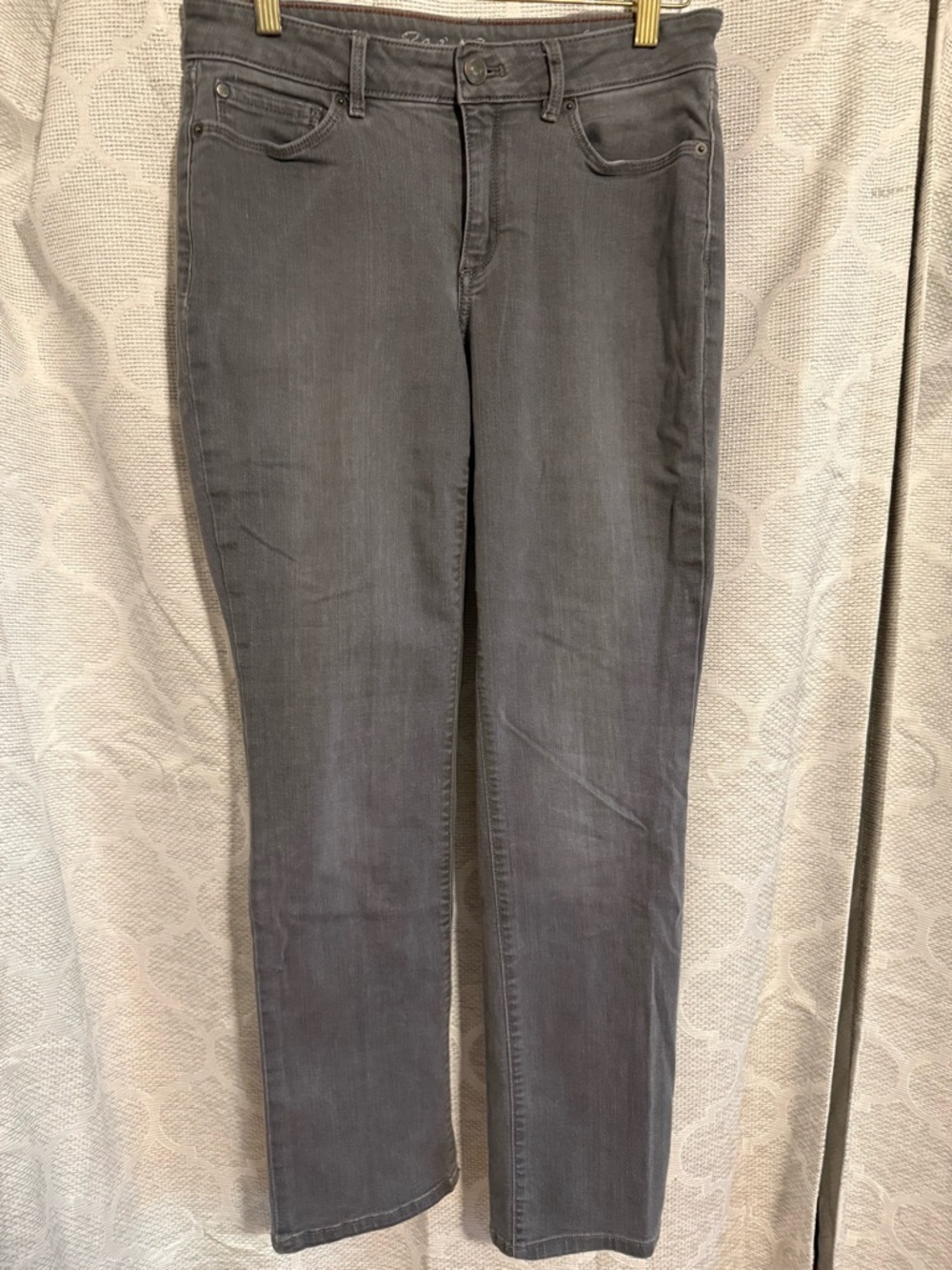 Eddie Bauer Women's Gray Straight-Leg Jeans